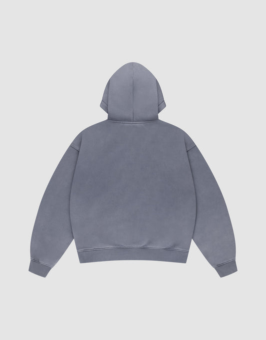 Basic Script Hooded Zip