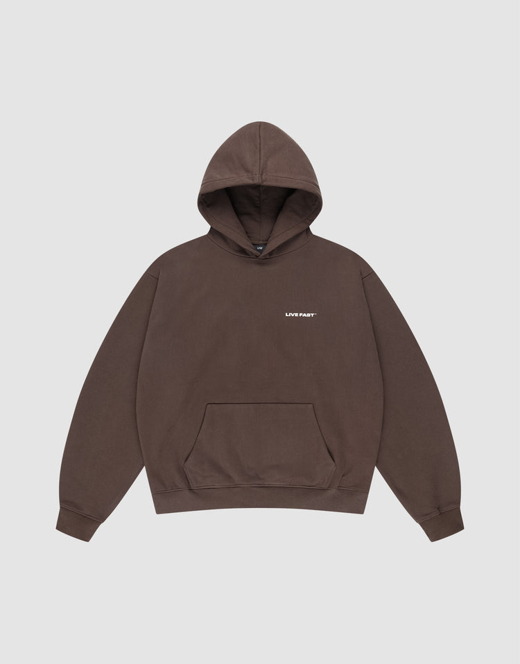Live Fast Plain Hooded