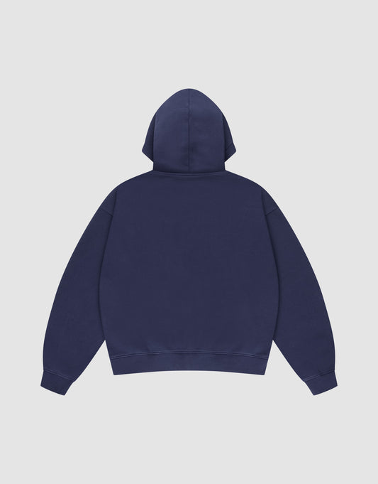 Basic Script Hooded Zip