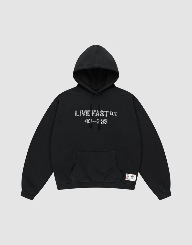 Live Fast Vintage Army Hooded