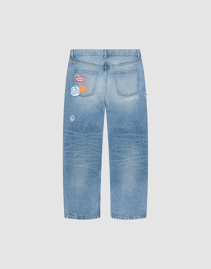 LFDY Patched Straight Denim