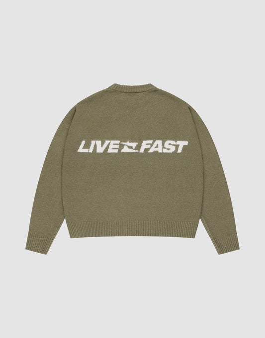 Live Fast Boucle Sweater