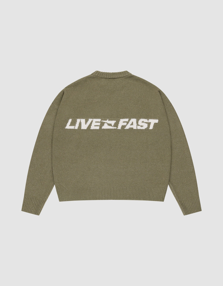 Live Fast Boucle Sweater