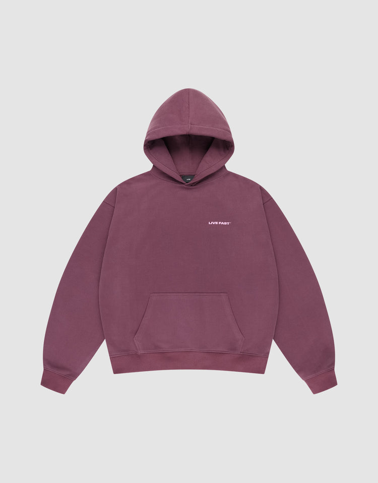 Live Fast Plain Hooded