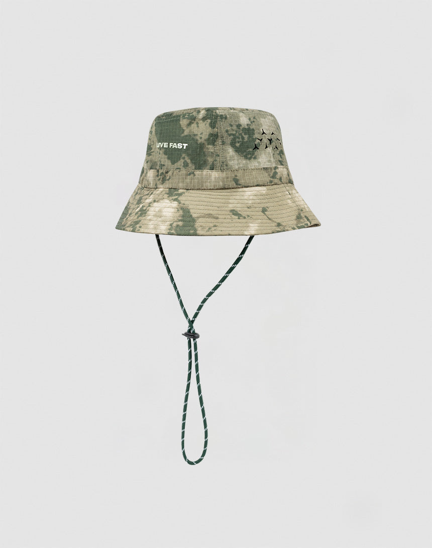 Camo Nylon Bucket Hat