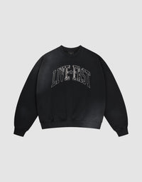 Live Fast Rhinestone Sweater