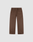 The LFDY Lightweight Jogger by LIVE FAST DIE YOUNG features brown French Terry fabric, a straight-leg fit, elastic waistband, and a single back pocket, displayed flat on a light gray background.