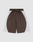 The LFDY League Shorts by LIVE FAST DIE YOUNG feature a brown center panel, white side panels, an elastic waistband, and shimmering fabric, shown on a plain light background.
