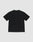The Live Fast Plain Tee by LIVE FAST DIE YOUNG is shown flat, back side up, against a light gray background. This regular fit black short-sleeve t-shirt is made from 100% Baumwolle for everyday comfort and durability.