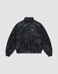 Live Fast Leather Trackjacket