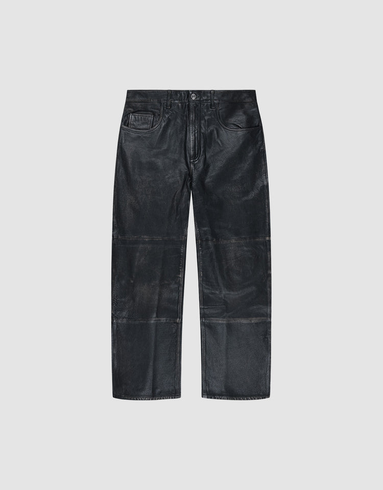 Baggy Leather Pants