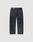 The Baggy Leather Pants by LIVE FAST DIE YOUNG are shown from the back in black sheep leather, with two rear pockets and a straight leg, set against a plain light gray background.