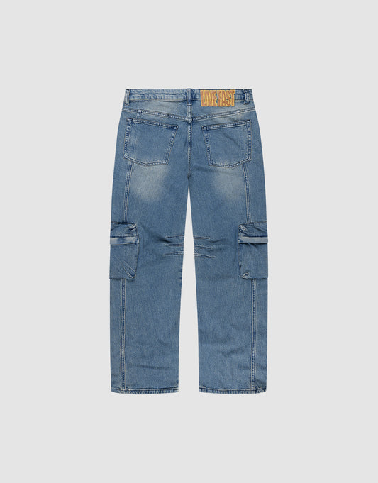 Wide Denim Cargo