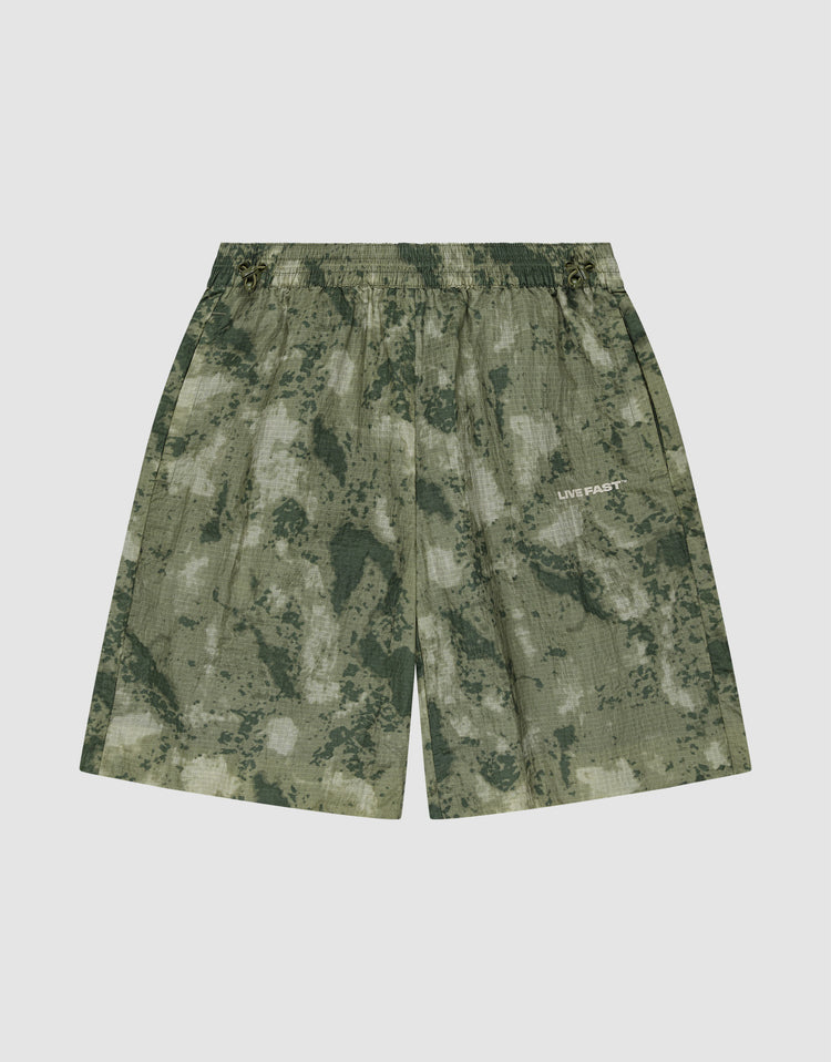 Live Fast Nylon Shorts