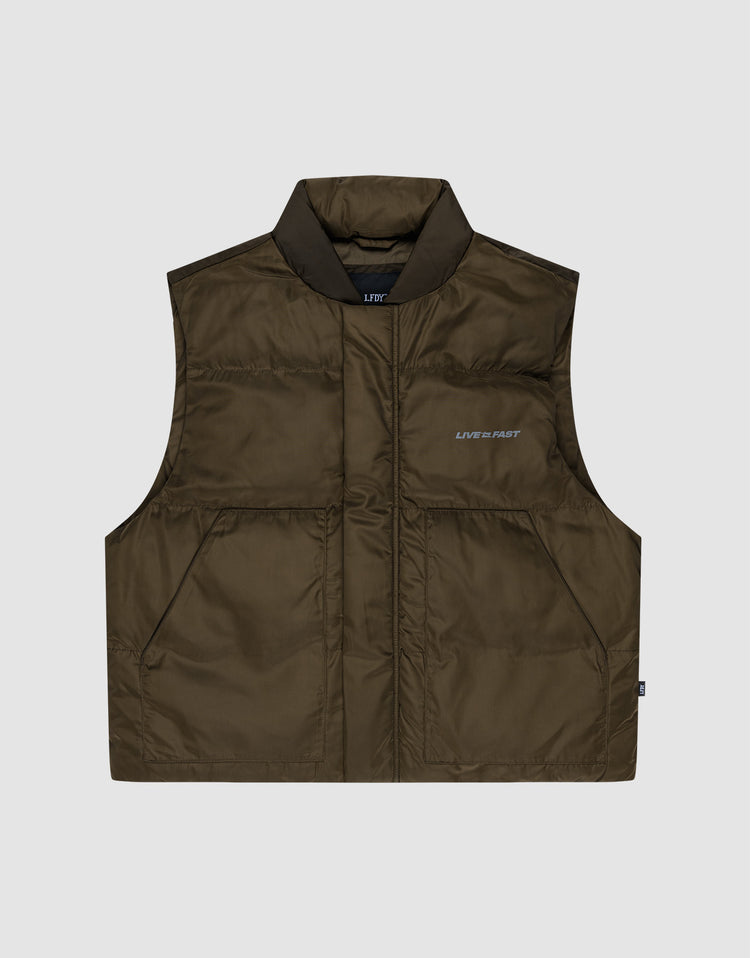 Live Fast Cropped Vest