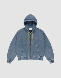Denim Hooded Zip