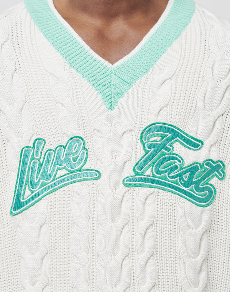Live Fast V-Neck Pullover