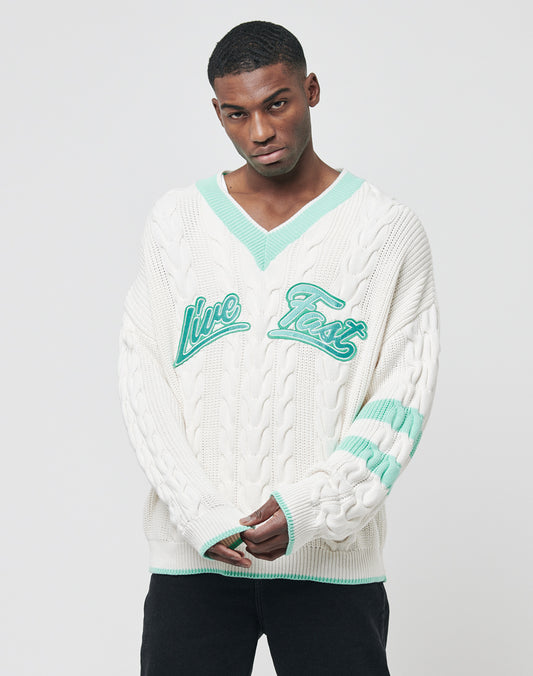 Live Fast V-Neck Pullover