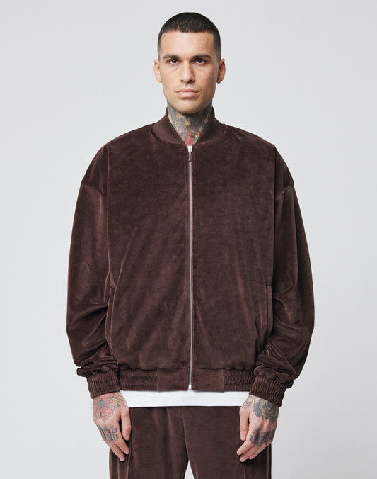 Velvet Tracksuit Jacket