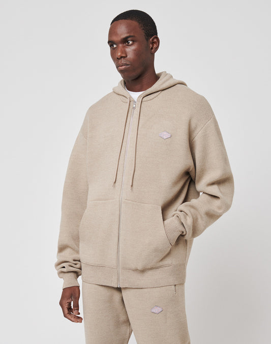 Knit Hooded Zip