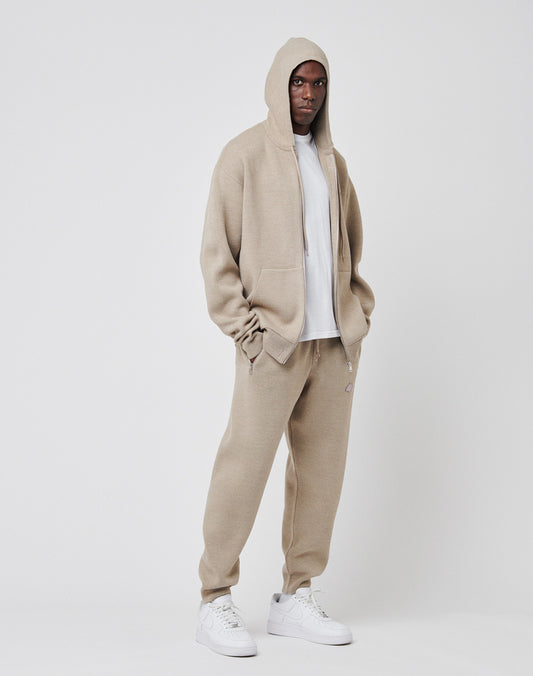 Knit Hooded Zip