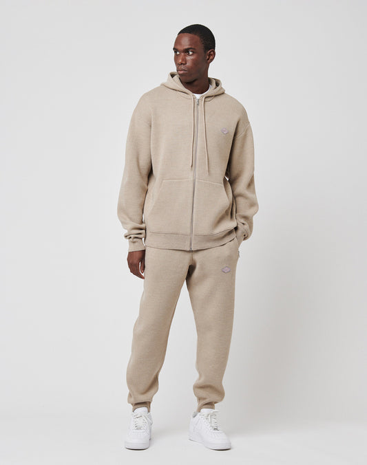 Knit Hooded Zip