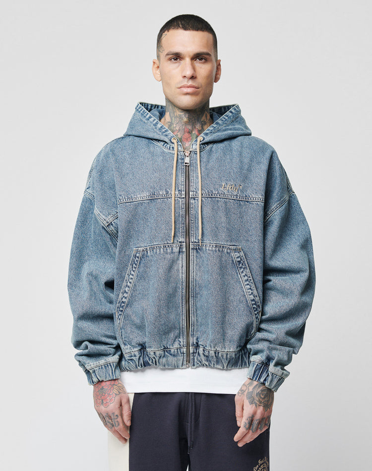 Denim Hooded Zip