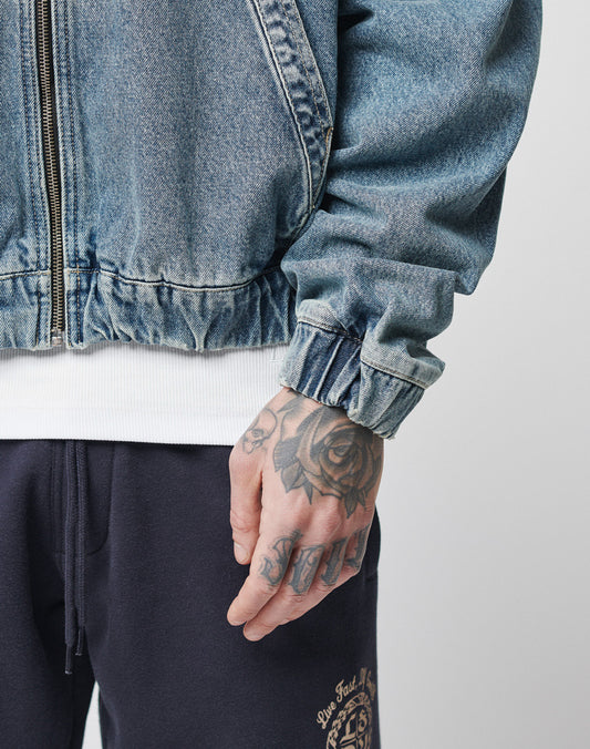 Denim Hooded Zip
