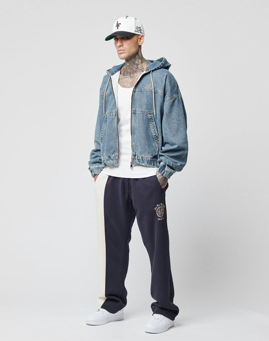 Denim Hooded Zip