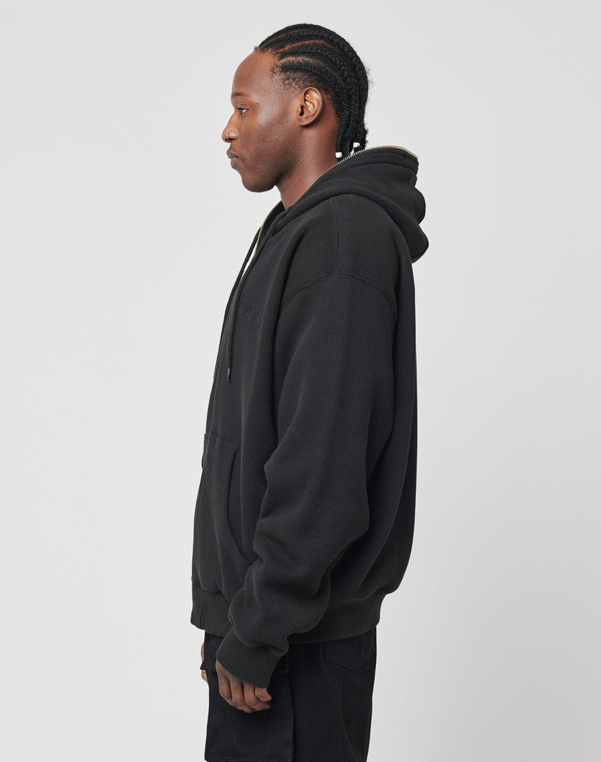 Waffle Hooded Zip