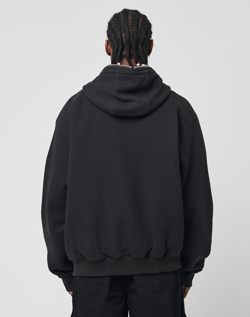 Waffle Hooded Zip