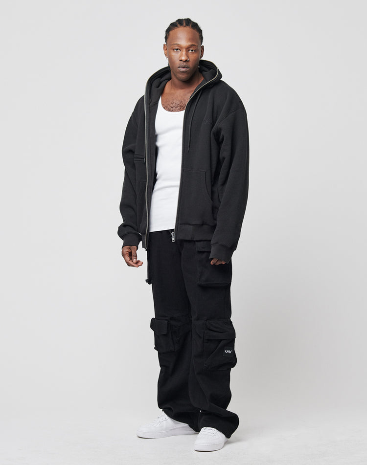 Waffle Hooded Zip
