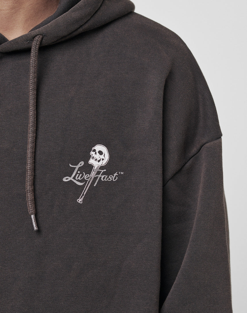 Live Fast Skull Hooded