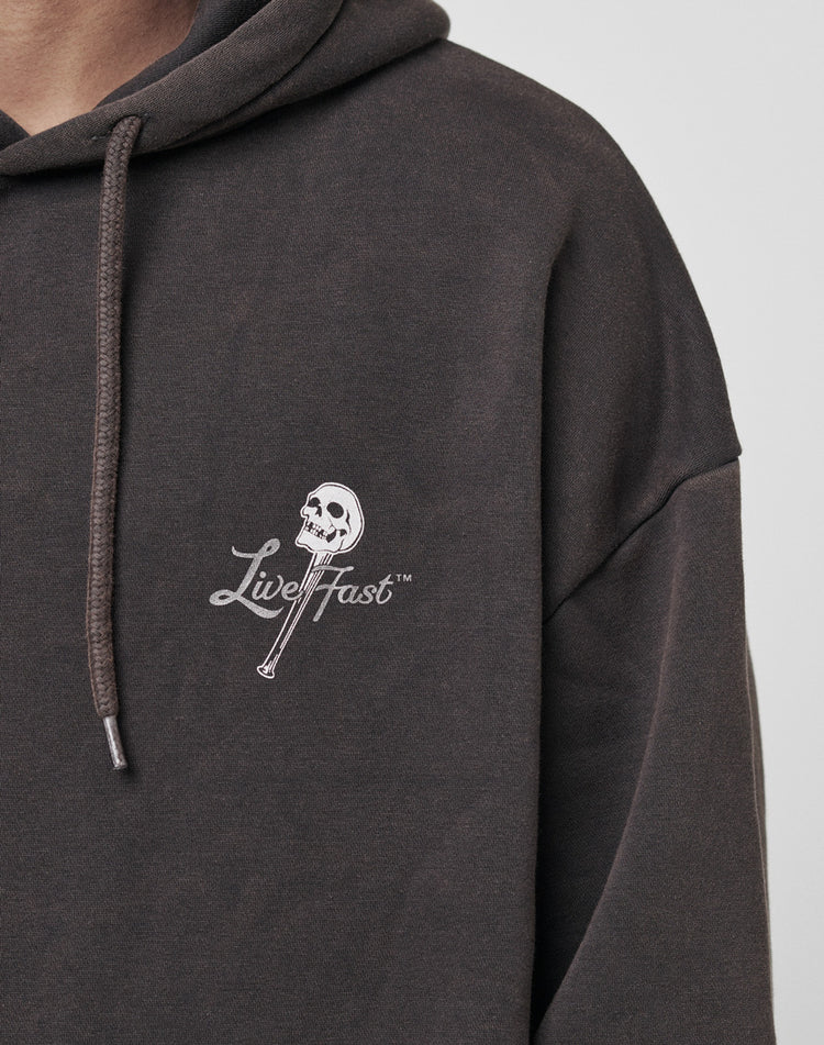 Live Fast Skull Hooded