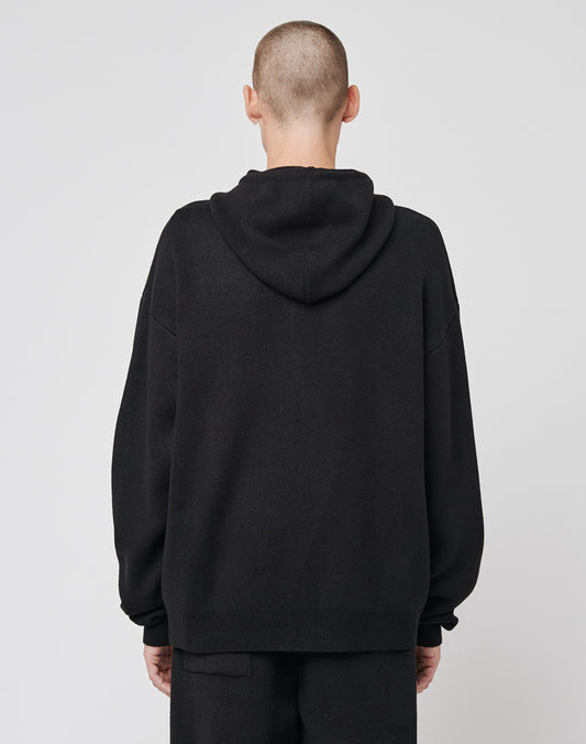 Knit Hooded Zip