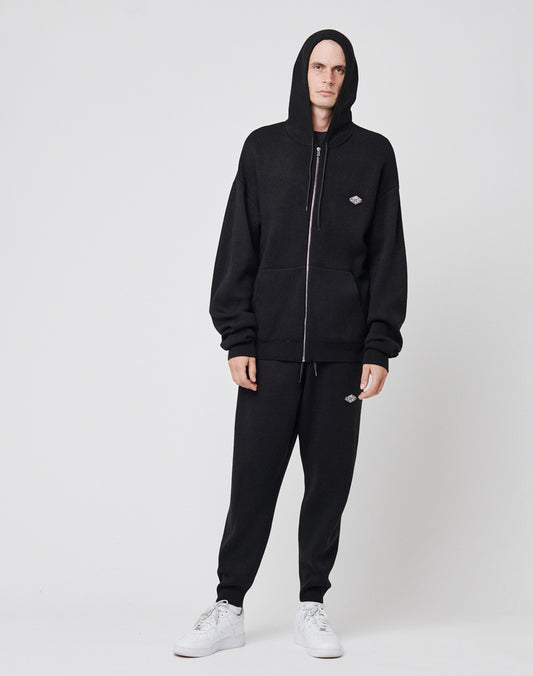 Knit Hooded Zip