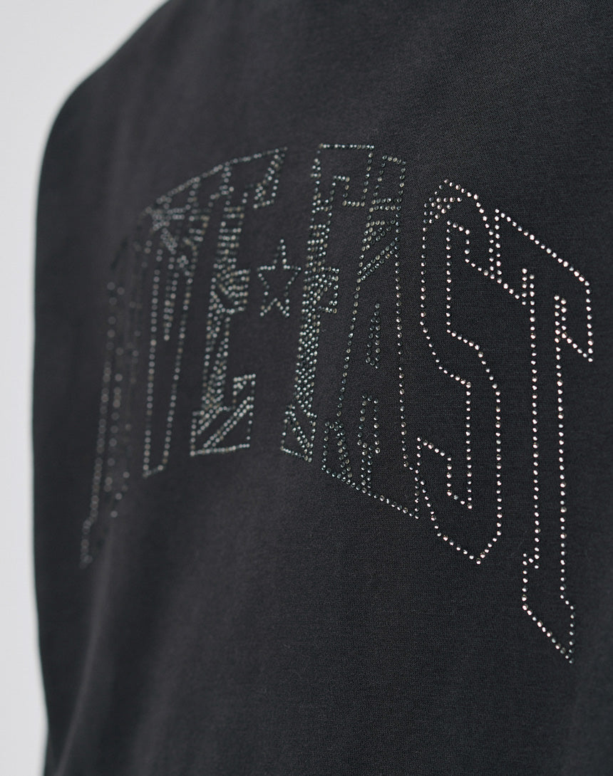 Live Fast Rhinestone Hooded