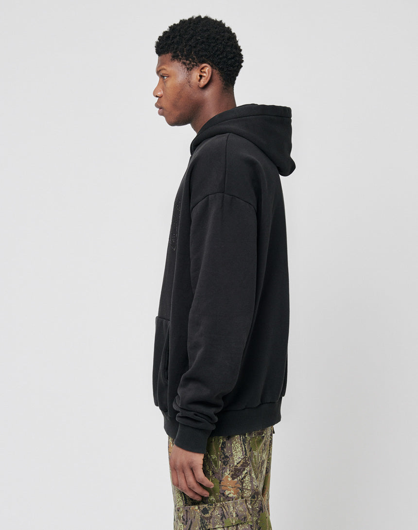 Live Fast Rhinestone Hooded