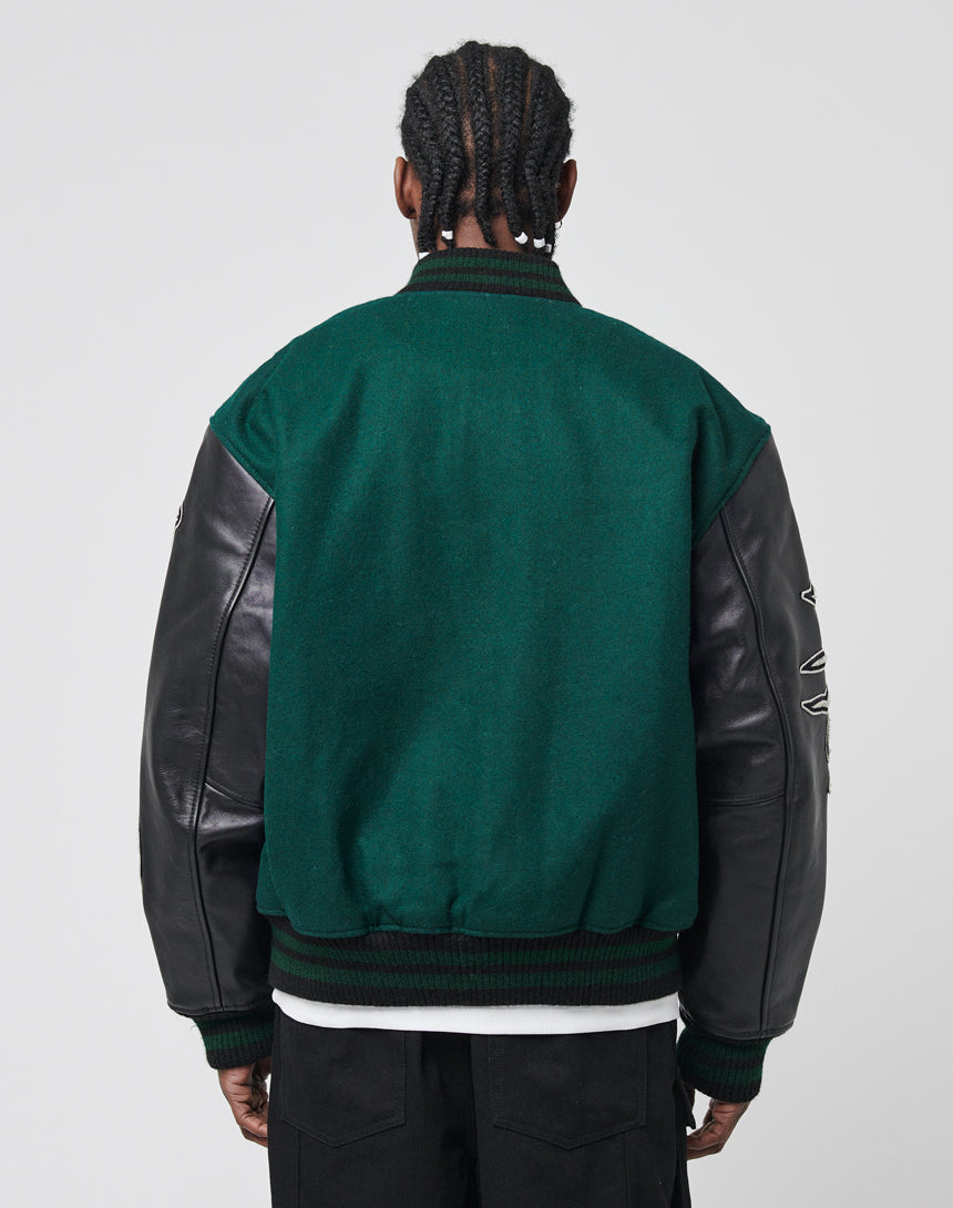 LFDY Life College Jacket Dark Green/Black – Buy online now – LIVE