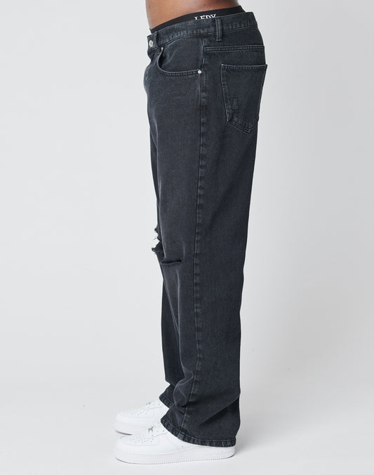 Oversize Ripped Denim