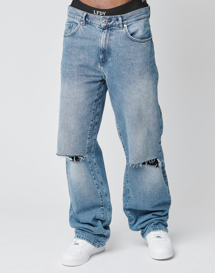Oversize Ripped Denim