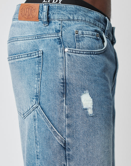 Oversize Ripped Denim