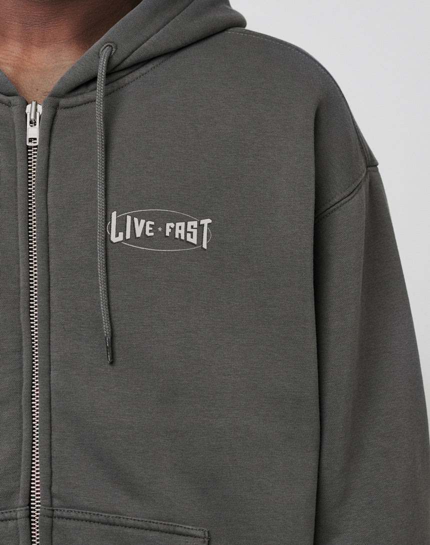 Y Cross Hooded Zip