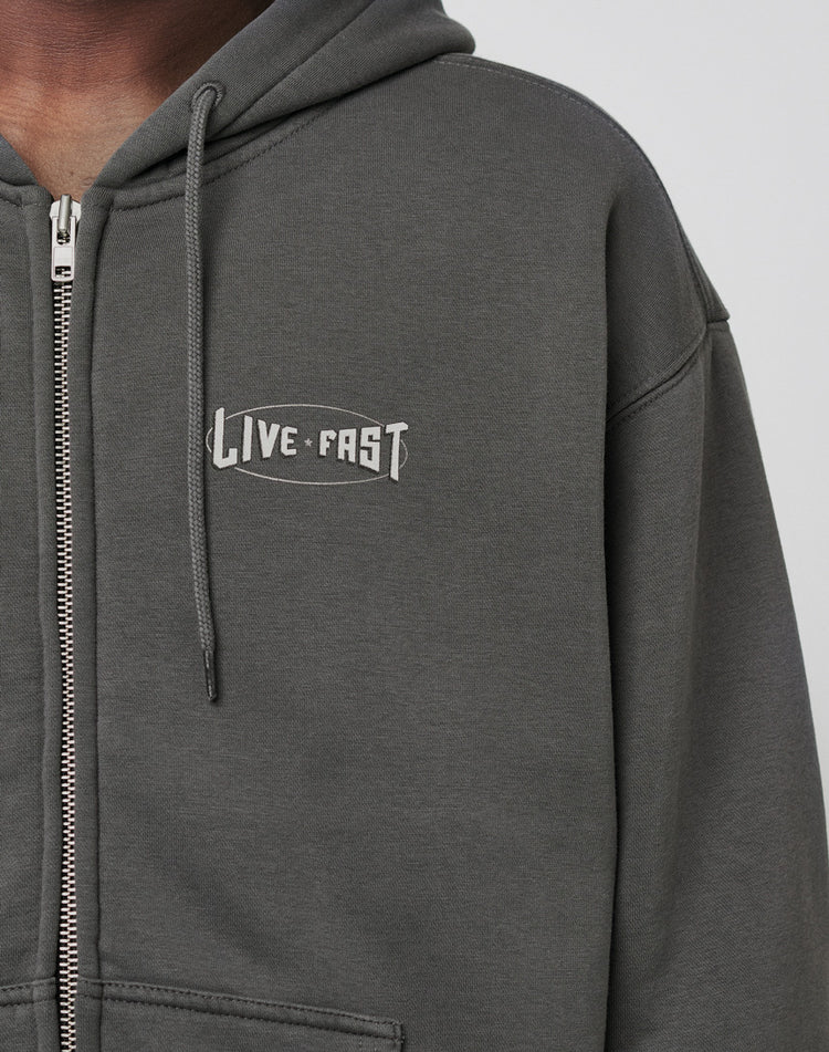 Y Cross Hooded Zip