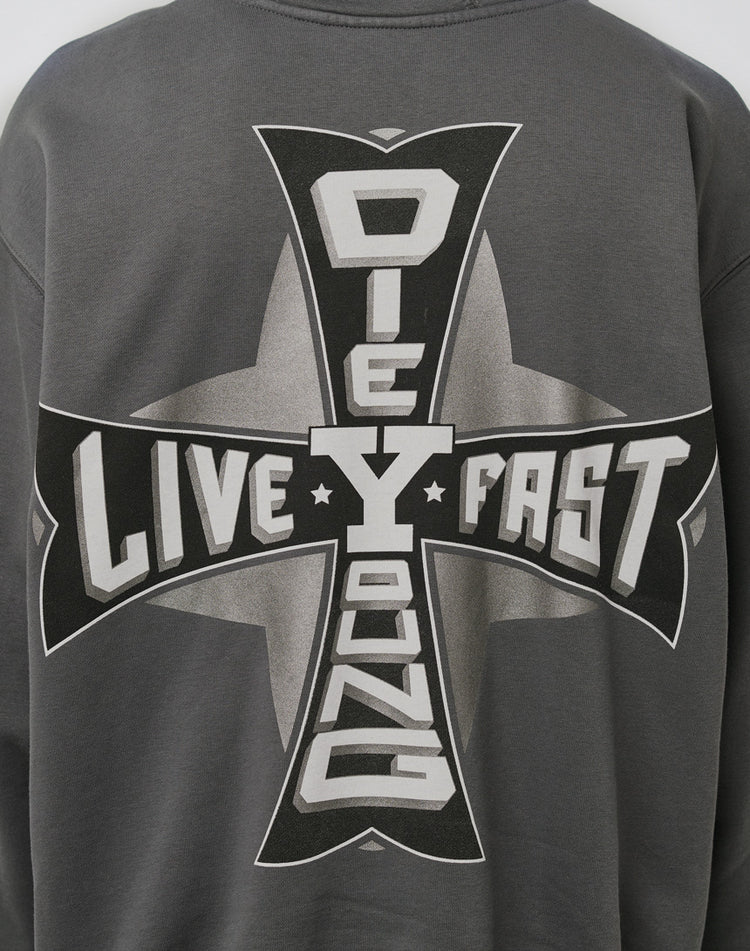 Y Cross Hooded Zip
