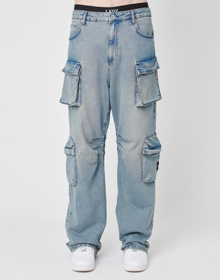 Wide Denim Cargo