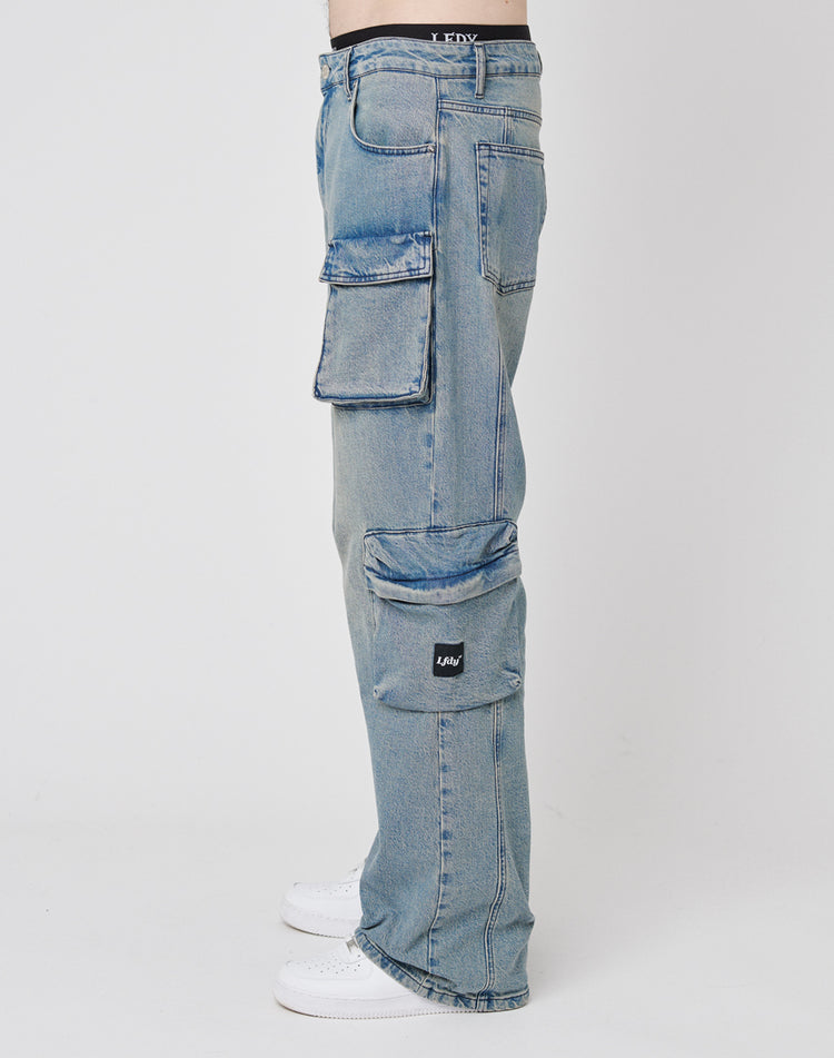 Wide Denim Cargo