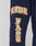 The Live Fast Sweat Jogger by LIVE FAST DIE YOUNG are navy blue sweatpants in 100% cotton, with LIVE and FAST in bold, yellow-outlined gothic letters on the thigh and knee. Regular fit for comfort and style.