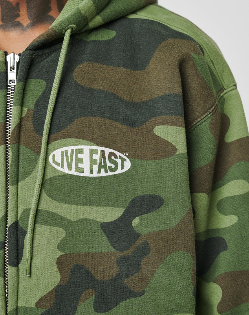 LFDY Army Hooded Zip