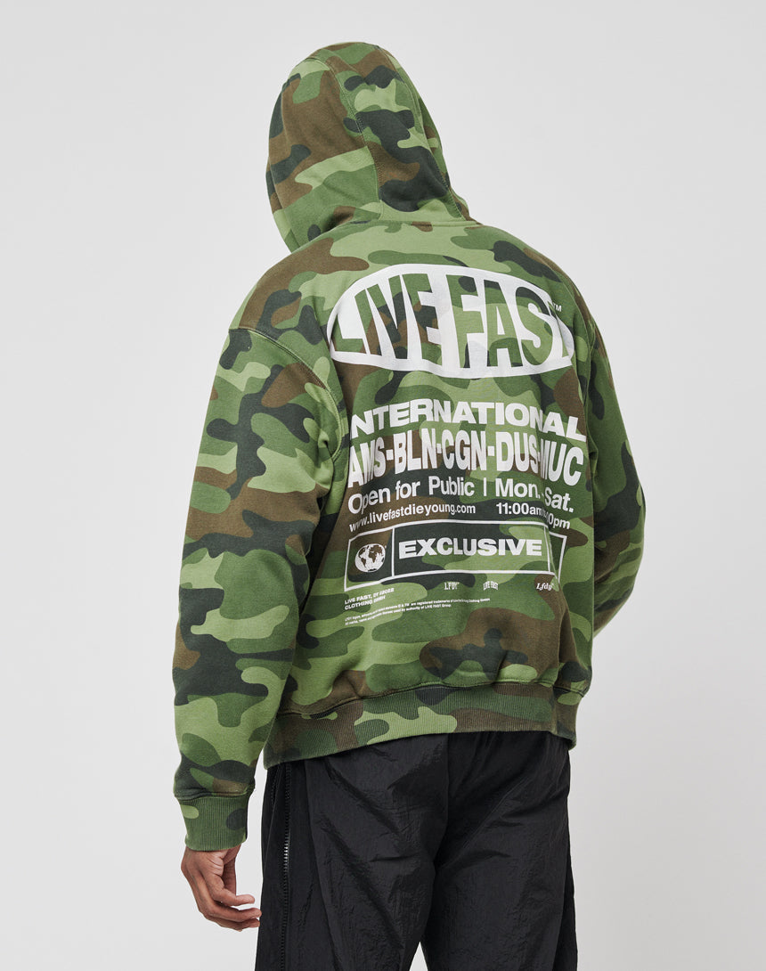LFDY Army Hooded Zip